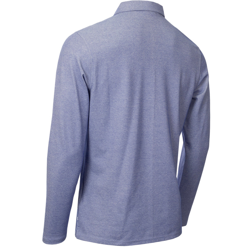 Calvin Klein Bayard Long Sleeve Polo Shirt - French Blue