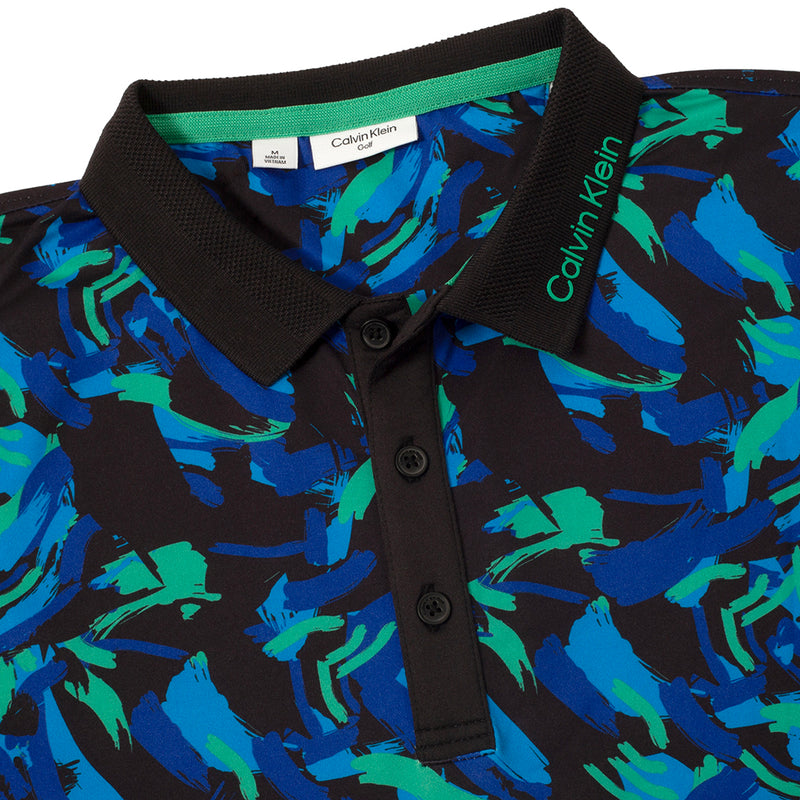 Calvin Klein Brushstroke Print Polo Shirt - Brushstroke Print