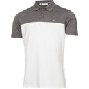 Calvin Klein Colour Block Polo Shirt - Charcoal Marl/White