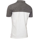 Calvin Klein Colour Block Polo Shirt - Charcoal Marl/White