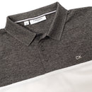 Calvin Klein Colour Block Polo Shirt - Charcoal Marl/White