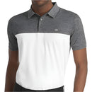 Calvin Klein Colour Block Polo Shirt - Charcoal Marl/White