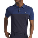 Calvin Klein Colour Block Polo Shirt - Cobalt Marl/Navy