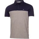 Calvin Klein Colour Block Polo Shirt - Navy/Silver Marl