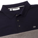 Calvin Klein Colour Block Polo Shirt - Navy/Silver Marl