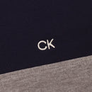 Calvin Klein Colour Block Polo Shirt - Navy/Silver Marl