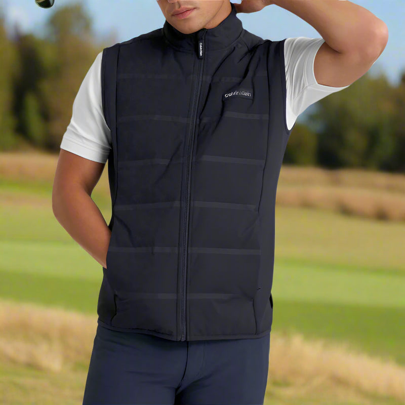 Calvin Klein Houston Hybrid Full Zip Gilet - Black
