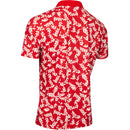 Calvin Klein Leaf Print Polo Shirt - Red/White