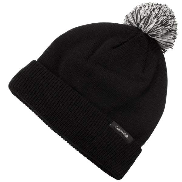 Calvin Klein Linden Bobble Beanie - Black