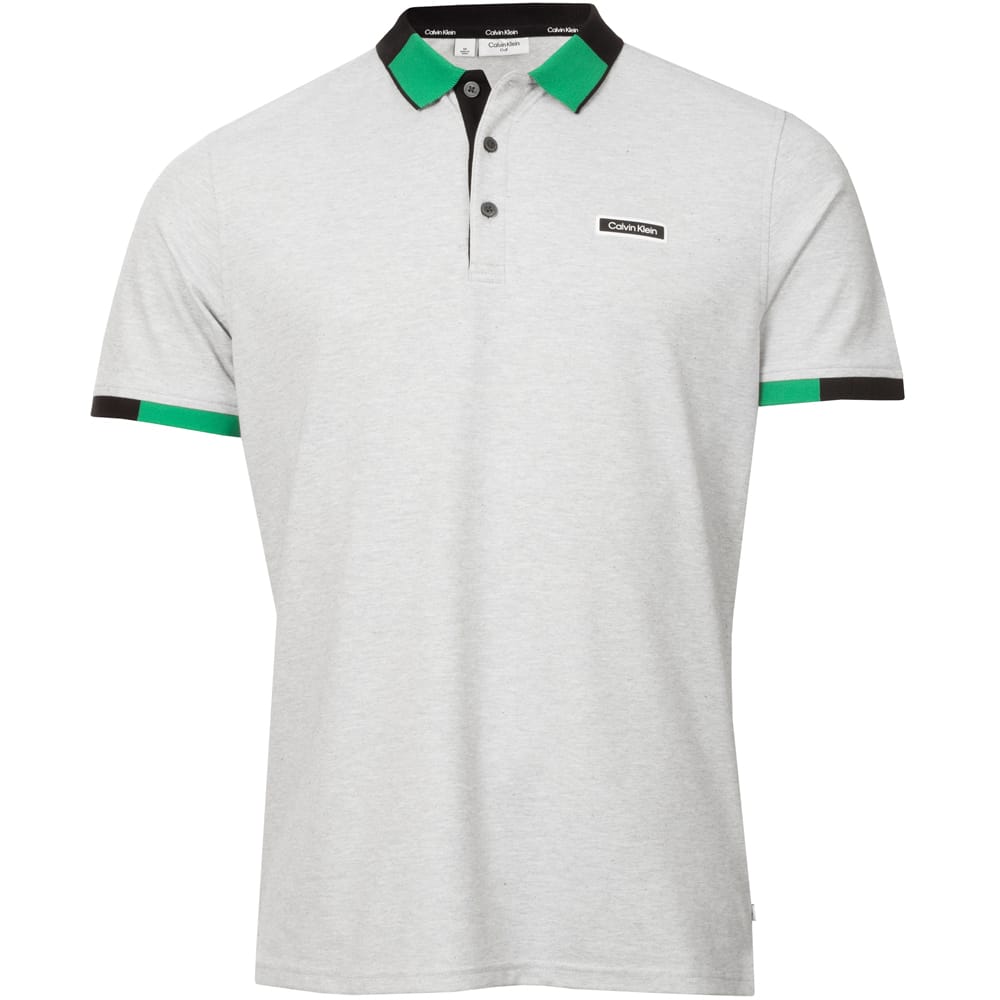 Calvin Klein Madison Polo Shirt - Silver Marl