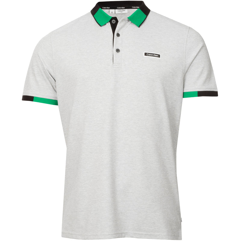 Calvin Klein Madison Polo Shirt - Silver Marl