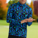 Calvin Klein Newport 1/2 Zip Pullover - Brushstroke Print