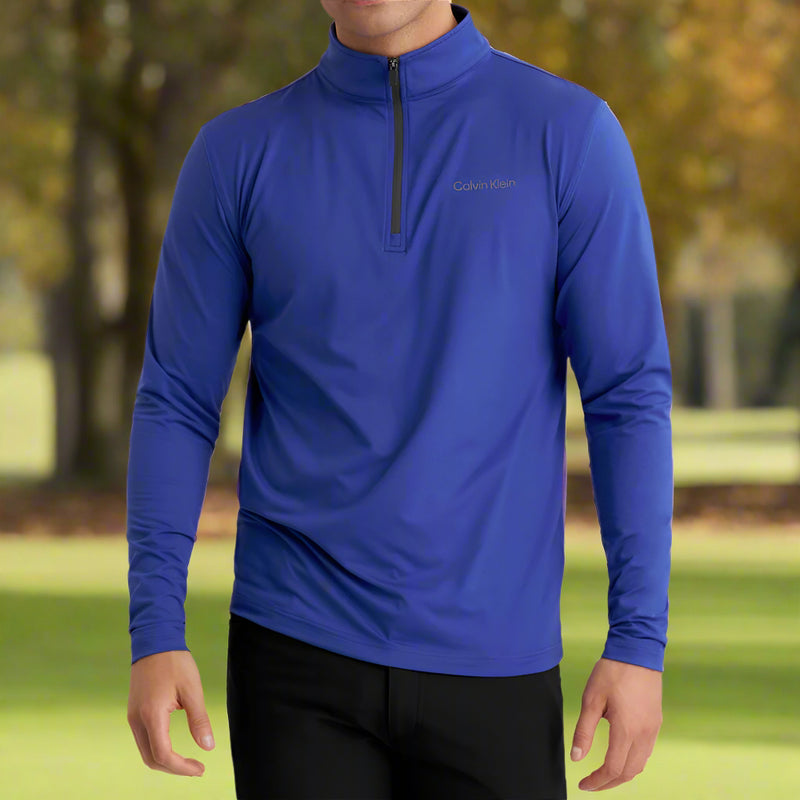 Calvin Klein Newport 1/2 Zip Pullover- French Blue