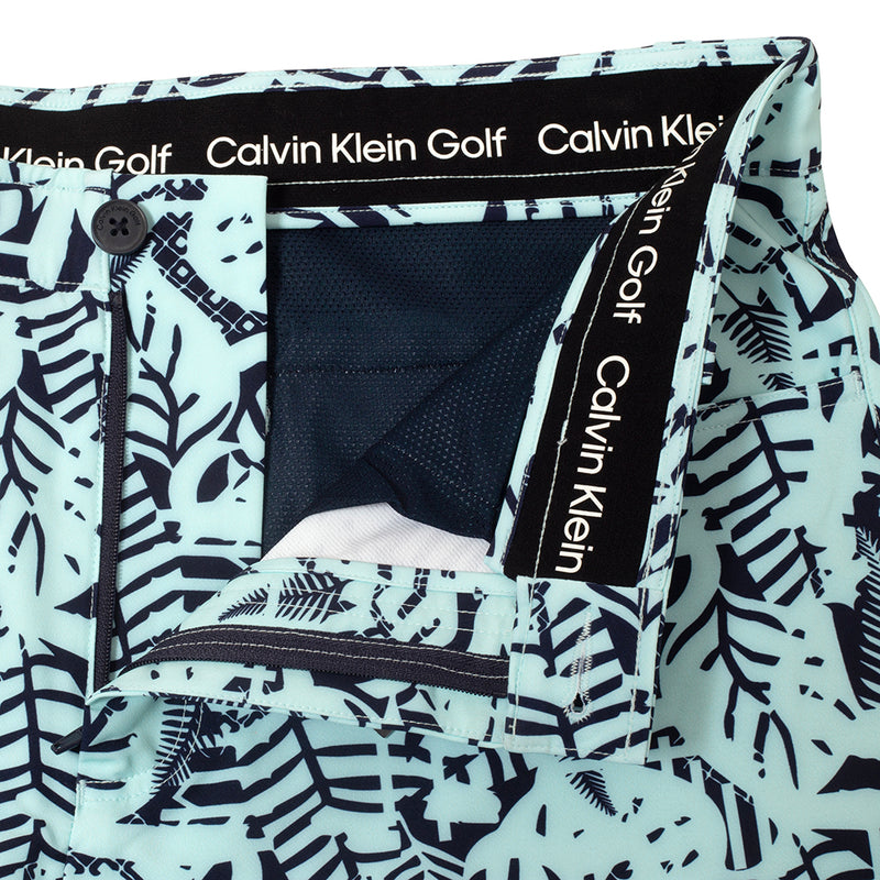 Calvin Klein Printed Genius Shorts - Aqua/Evening Blue
