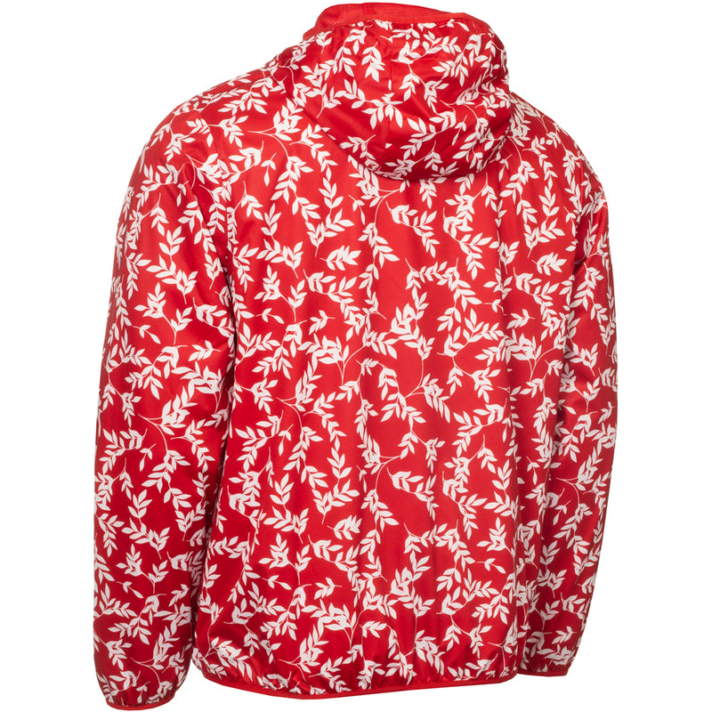 Calvin Klein Printed Windbreaker Jacket - Red/White