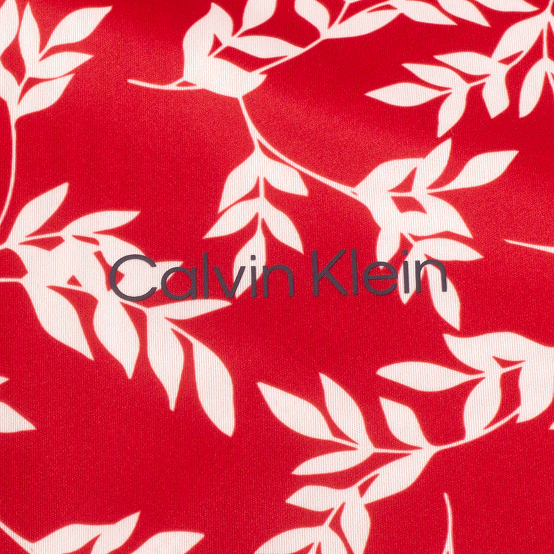 Calvin Klein Printed Windbreaker Jacket - Red/White