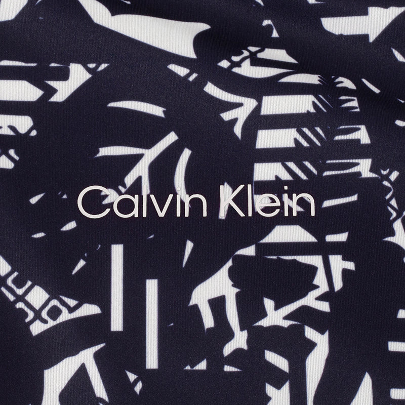 Calvin Klein Printed Windbreaker Jacket - White/Evening Blue
