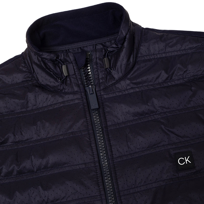 Calvin Klein Rangewood 1/2 Zip Hybrid Pullover - Evening Blue