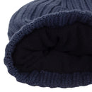 Calvin Klein Ribbed Knit Beanie HD Embroided - Evening Blue
