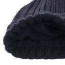 Calvin Klein Ribbed Knit Beanie HD Embroided - Engine Blue