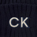 Calvin Klein Ribbed Knit Beanie HD Embroided - Engine Blue