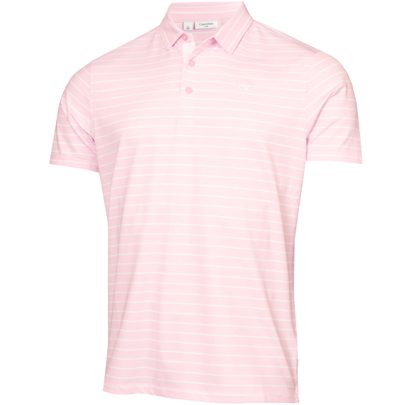 Calvin Klein Silverstone Polo Shirt - Pink/White