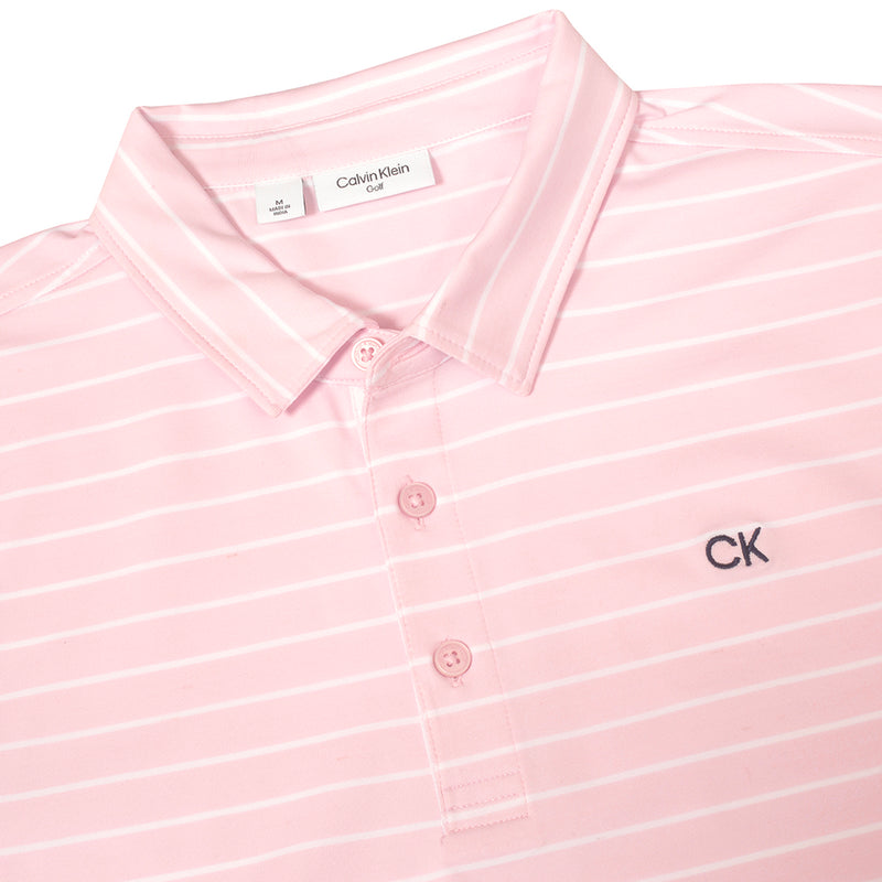 Calvin Klein Silverstone Polo Shirt - Pink/White