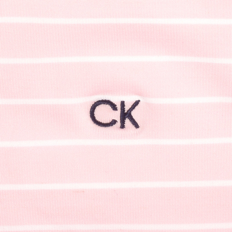 Calvin Klein Silverstone Polo Shirt - Pink/White