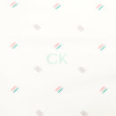 Calvin Klein Treble Strike Print Polo Shirt - White