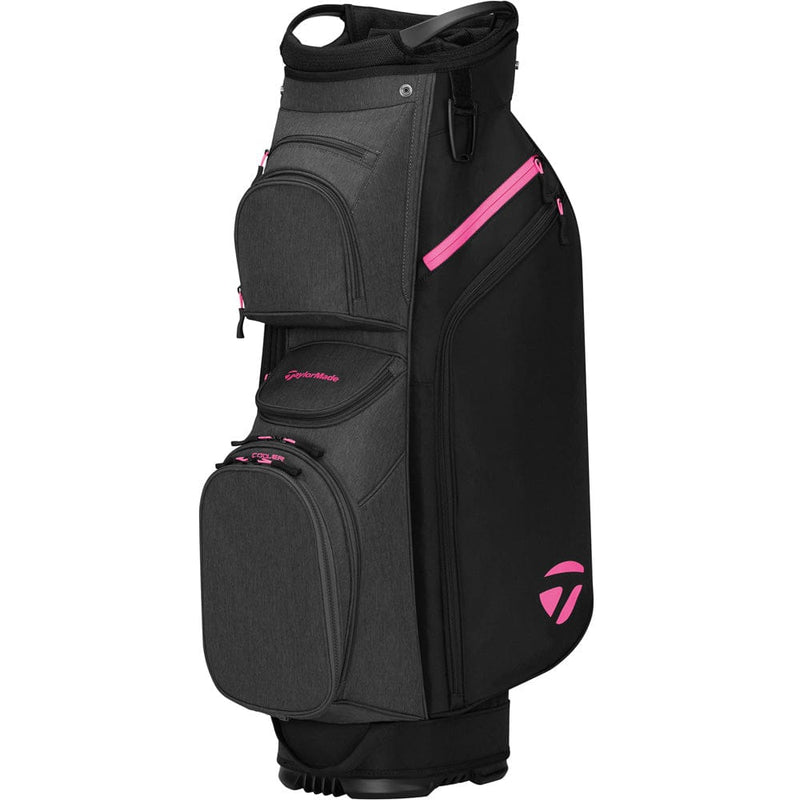 TaylorMade Cart Lite Cart Bag - Black/Grey/Neon Pink