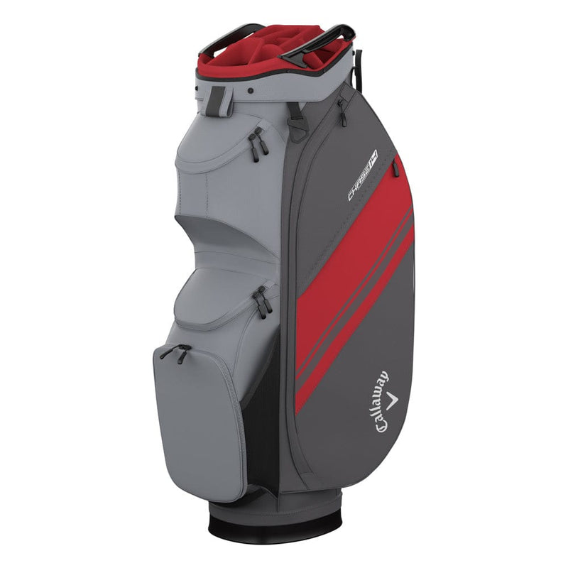 Callaway Chase 14 Cart Bag - Steel/Graphite/Red