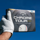 Callaway Chrome Tour Triple Diamond Triple Track Golf Balls - White - 12 Pack