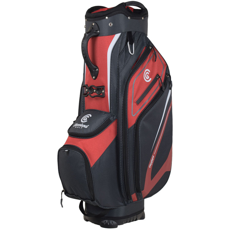 Cleveland Golf Friday 3 Cart Bag - Red/Charcoal