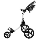 Clicgear Rovic RV1C 2.0 Compact 3-Wheel Push Trolley - Arctic/Black