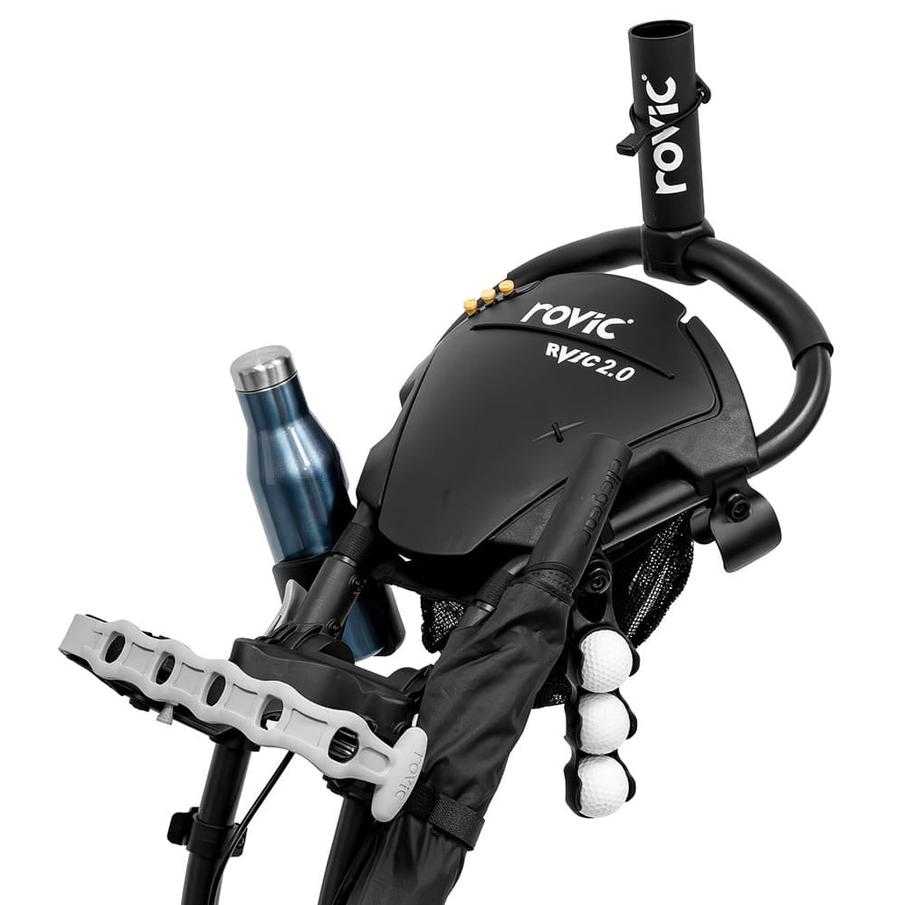 Clicgear Rovic Console Clicgear Rovic RV1C 2.0 Compact 3-Wheel Push Trolley - Arctic/Black