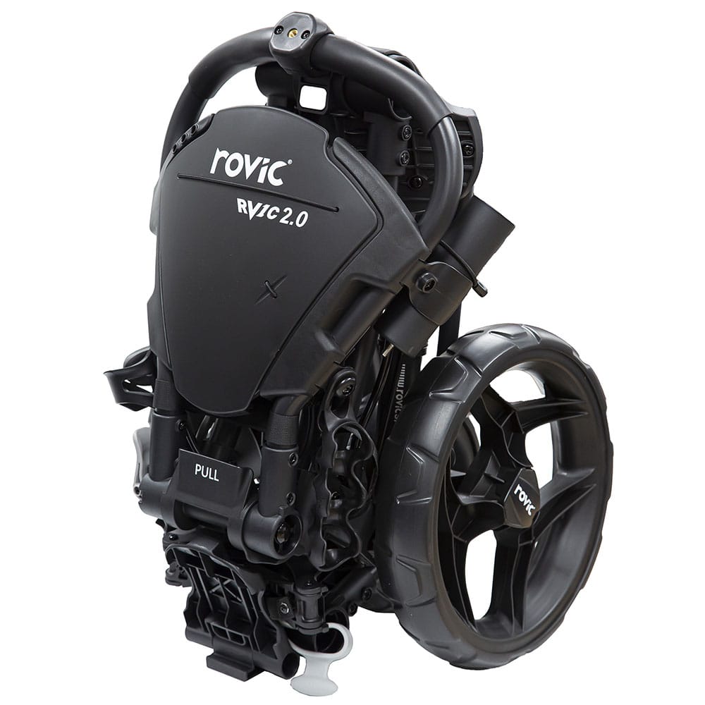 Clicgear Rovic Console Clicgear Rovic RV1C 2.0 Compact 3-Wheel Push Trolley - Charcoal/Black