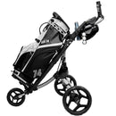 Clicgear Rovic RV1C 2.0 Compact 3-Wheel Push Trolley - Silver/Black
