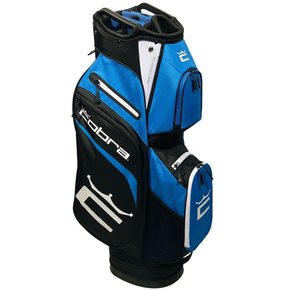 Cobra Signature Golf Cart Bag - Bright White/Puma Black/Electric Blue