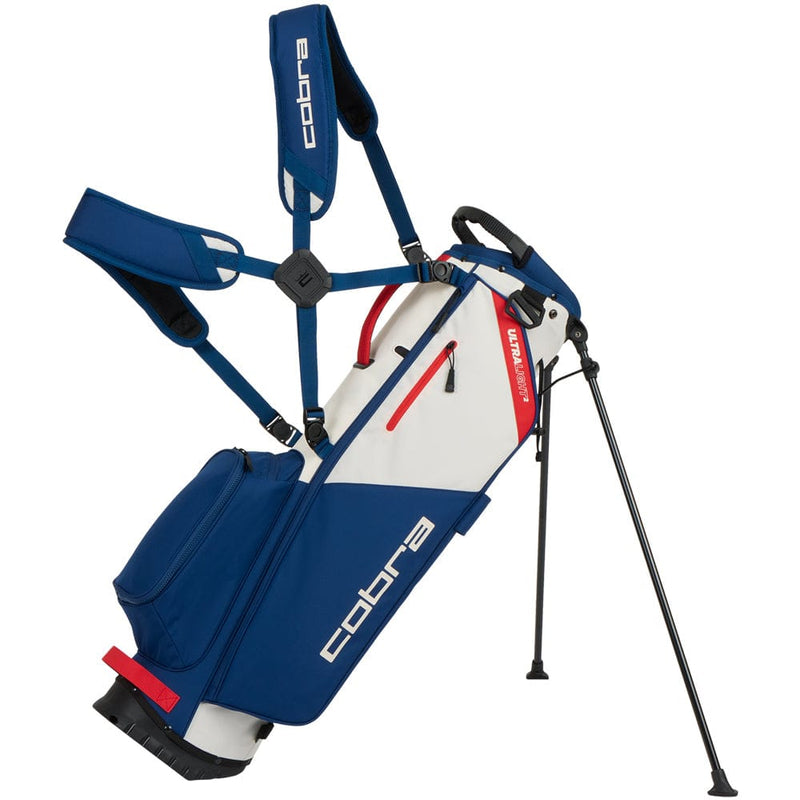 Cobra Ultralight 2 Stand Bag - Estate Blue/Sugared Almond/Pop Red