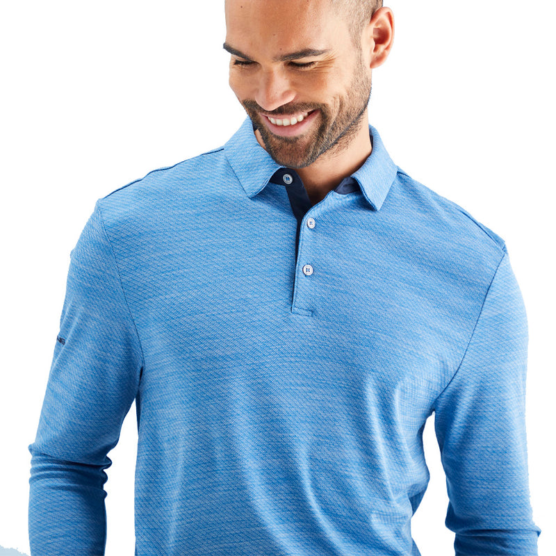 Ping Creek Polo Shirt - Tidal Blue Melange