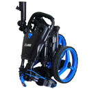 Cube 3 3-Wheel Push Trolley - Charcoal/Blue