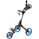 Cube 3 3-Wheel Push Trolley - Charcoal/Blue