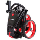 Cube 3 3-Wheel Push Trolley - Charcoal/Red
