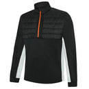 Galvin Green Dalton Insula 1/4 Zip Pullover - Black/White/Orange