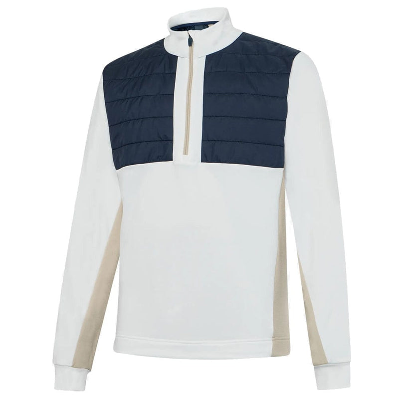 Galvin Green Dalton Insula 1/4 Zip Pullover - Sand/Navy/White