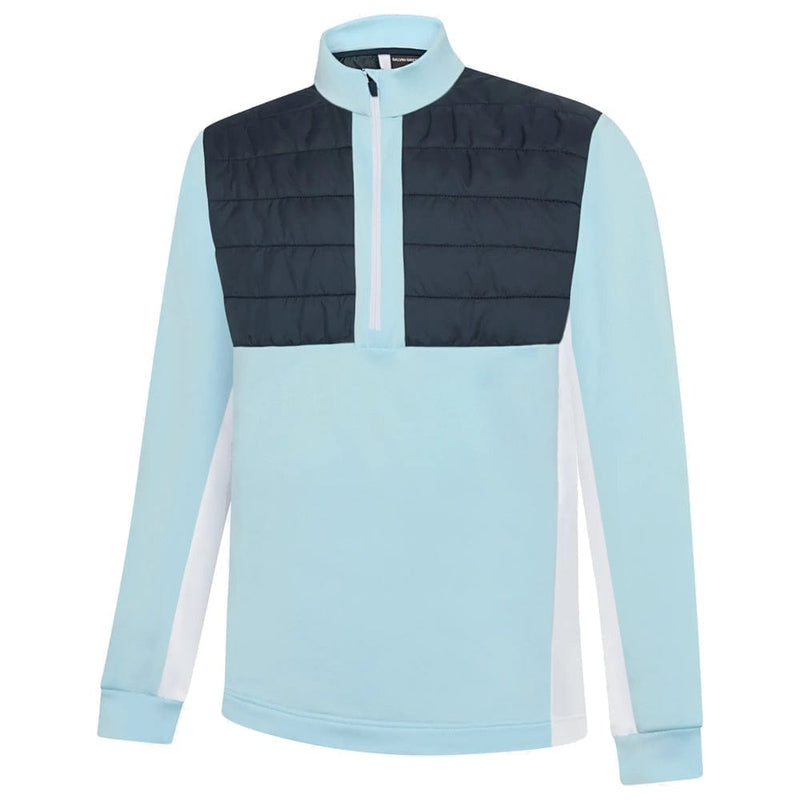 Galvin Green Dalton Insula 1/4 Zip Pullover - Crystal Blue/Navy