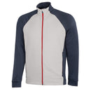 Galvin Green Darwin Full Zip Pullover - Cool Grey/Navy