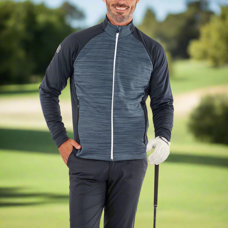 Galvin Green Darwin Full Zip Pullover - Moonlight Blue/Navy