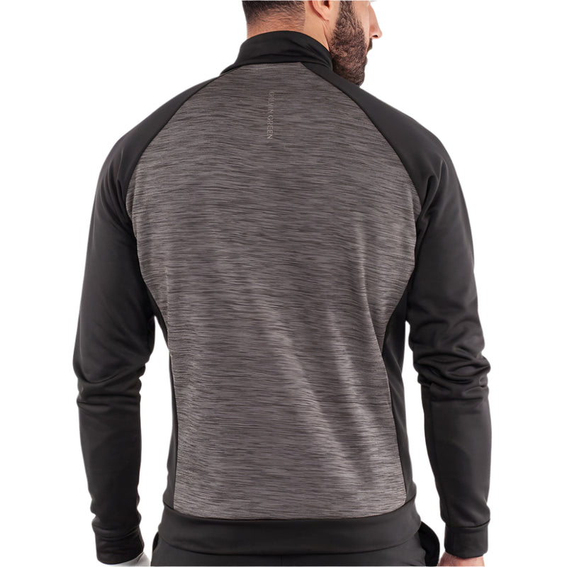 Galvin Green Darwin Full Zip Pullover - Forged Iron/Black