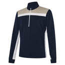 Galvin Green Dean 1/4 Zip Pullover - Sand/Navy/White